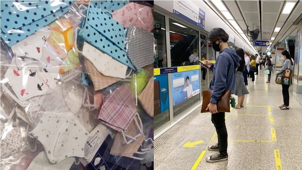 แจกหน้ากากผ้าฟรีล้านชิ้น! “บีอีเอ็ม”ให้ผู้โดยสาร MRT ชุมชน-โรงเรียน รอบรถไฟฟ้าและทางด่วน