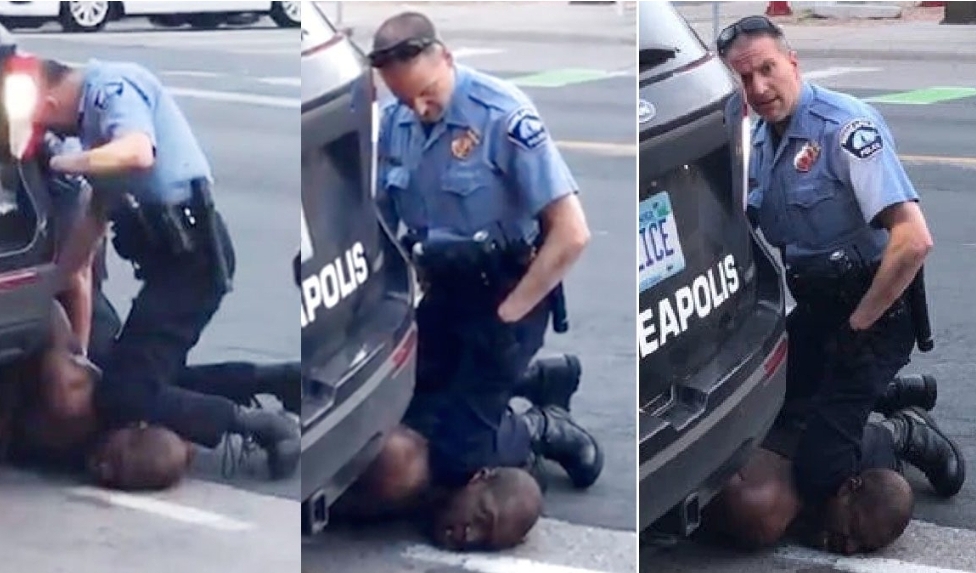 ปลด4ตำรวจจับผิวดำ ใช้เข่ากดพื้นตาย เมินเหยื่อร้องหายใจไม่ออก