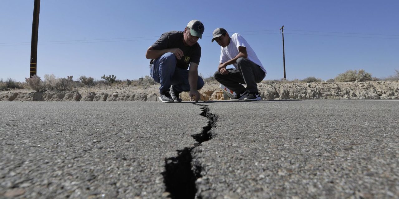 แผ่นดินไหวขนาด 5.5 ใกล้กับเมือง Ridgecrest ซึ่งอยู่ทางใต้ของรัฐแคลิฟอร์เนีย