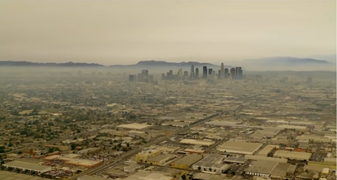 ควันปกคลุมทั่วแอลเอ