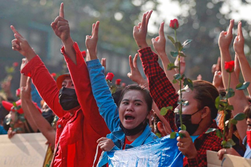 ปปช.พม่าหลายหมื่นคนเข้าร่วมการประท้วงครั้งใหญ่ต่อต้านรัฐประหารเมียนมาร์