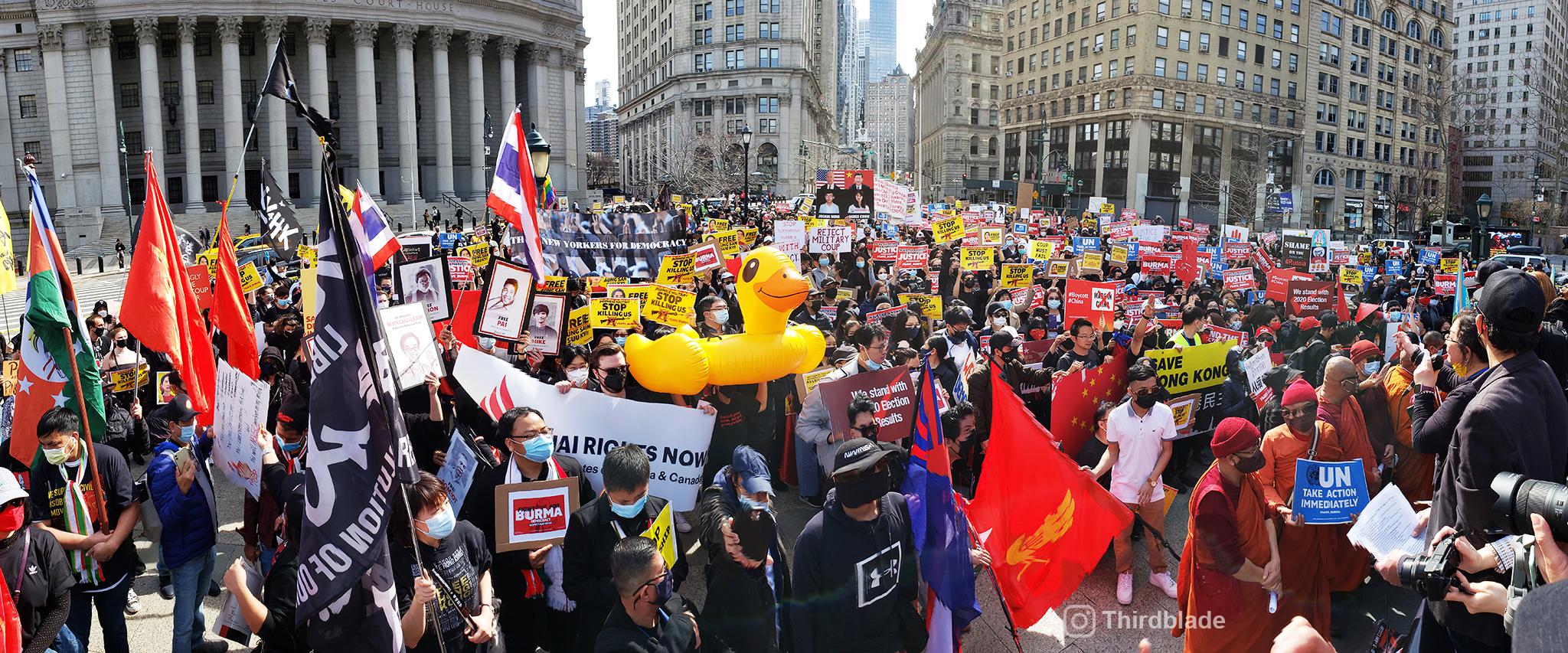 ‘พันธมิตรชานม’ เดินขบวนในกรุงวอชิงตัน: นักกิจกรรมไทยเรียกร้องประชาธิปไตย-ปฏิรูปสถาบันกษัตริย์-ปล่อยตัวนักโทษทางการเมือง