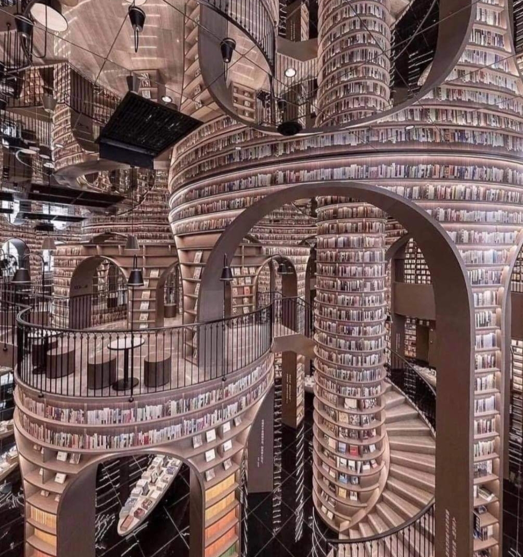 “Dujiangyan Zhongshuge” ร้านหนังสีอที่นักออกแบบได้แรงบันดาลใจจากเขื่อนกั้นน้ำ Dujiangyan