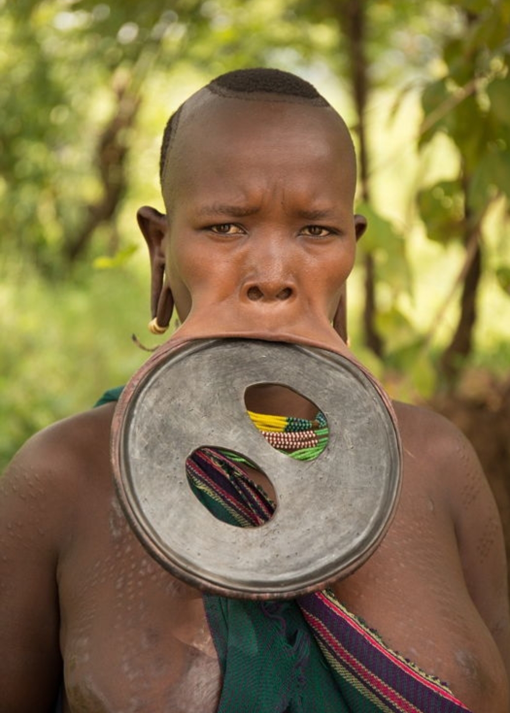 จานริมฝีปากที่ใหญ่ที่สุดในโลก