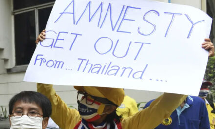 ผู้นิยมกษัตริย์ไทยขอให้แอมเนสตี้ อินเตอร์เนชั่นแนลปิดทำการ