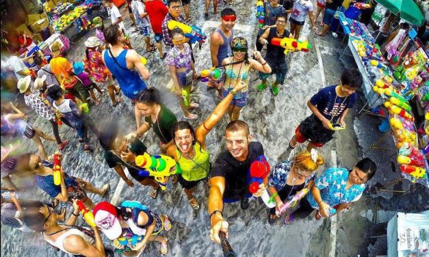 Songkran at KhaoSan Road April 13, 2022