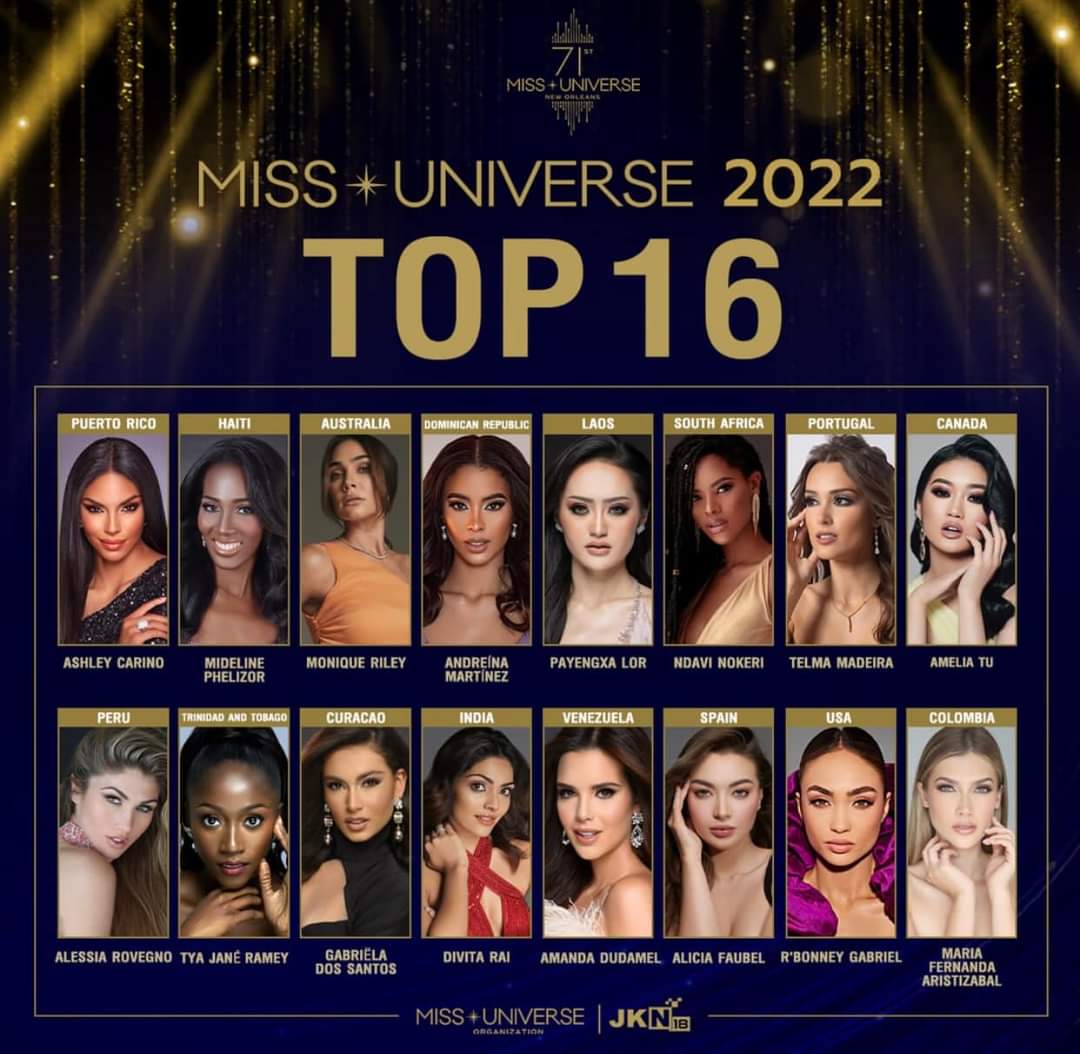 TOP 16 Miss Universe 2022 