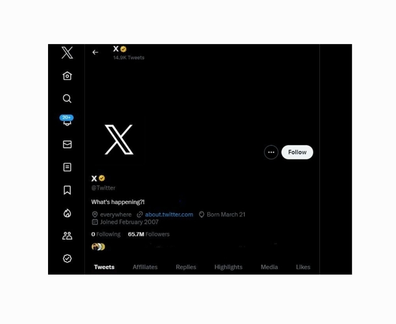 อำลานกสีฟ้า! ‘อีลอน มัสก์’ ใช้ ‘X’ โลโก้ใหม่ทวิตเตอร์ ประเดิมที่เว็บไซต์หลักของแอพพ์