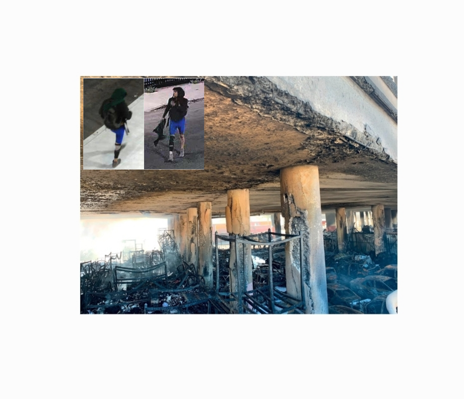 เหตุเพลิงไหม้บนทางด่วน I-10 ในลอสแอนเจลิส